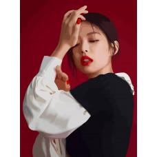 Картина по номерам Бруталити BLACKPINK Kpop jennie 24 на холсте 40x30