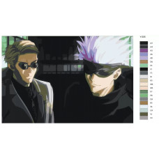Картина по номерам BRUSHES-PAINTS Нанами и Годжо Аниме магическая битва Y505 40x60 см Картина по номерам BRUSHES-PAINTS Нанами и Годжо Аниме магическая битва Y505 40x60 см