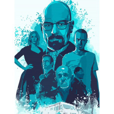 Картина по номерам на холсте Сериал Во все тяжкие Breaking Bad 6405 В 30x40 Картина по номерам на холсте Сериал Во все тяжкие Breaking Bad 6405 В 30x40
