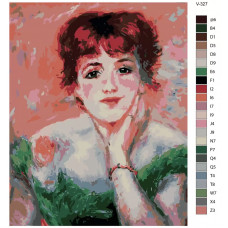 Живопись по номерам BRUSHES-PAINTS Пьер Огюст Ренуар. Жанна Самари Живопись по номерам BRUSHES-PAINTS Пьер Огюст Ренуар. Жанна Самари