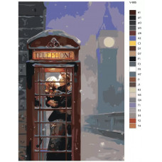Живопись по номерам BRUSHES-PAINTS Снежное свидание