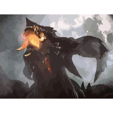 Картина по номерам Бруталити Demon's Souls дракон 4 на холсте 40x30
