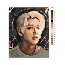 Живопись по номерам BRUSHES-PAINTS K-pop группа - Stray Kids Стрей Кидс