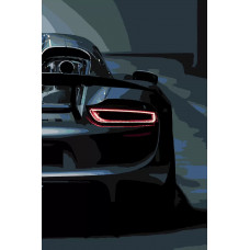 Картина по номерам Красиво Красим Porsche 918 Spyder, 40 х 60 см