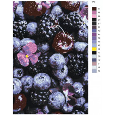 Живопись по номерам BRUSHES-PAINTS Ягоды