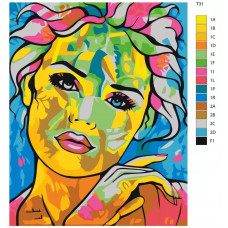 Живопись по номерам BRUSHES-PAINTS Цветочный арт