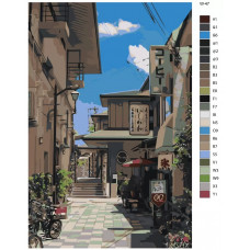 Живопись по номерам BRUSHES-PAINTS Японская архитектура