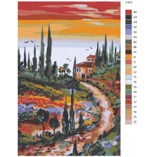 Живопись по номерам BRUSHES-PAINTS Италия. Тоскана - невероятный мир