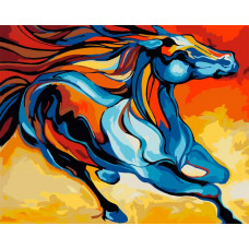 Картина по номерам Артвентура Сказочная лошадь, 30x40 см