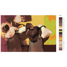 Живопись по номерам BRUSHES-PAINTS Репродукция картины - Прачки несут бельё. Эдгар Дега Живопись по номерам BRUSHES-PAINTS Репродукция картины - Прачки несут бельё. Эдгар Дега