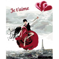 Живопись по номерам Живопись по Номерам Je t'aime, 50x40