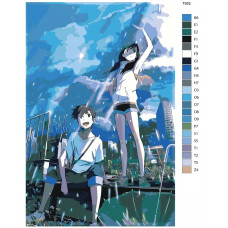 Живопись по номерам BRUSHES-PAINTS Аниме дитя погоды. Хина Амано и Ходака Морисима Живопись по номерам BRUSHES-PAINTS Аниме дитя погоды. Хина Амано и Ходака Морисима
