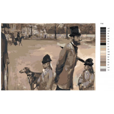 Живопись по номерам BRUSHES-PAINTS Репродукция Эдгара Дега- Площадь Согласия Живопись по номерам BRUSHES-PAINTS Репродукция Эдгара Дега- Площадь Согласия