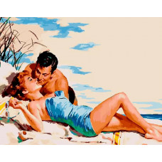 Картина по номерам Paintboy Романтика на песке, 40x50 см