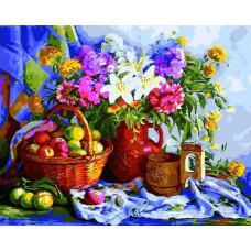 Картина по номерам Paintboy Деревенский натюрморт, 40x50 см