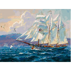 Картины по номерам Белоснежка Море.Чайки 948-AS размер 30*40 см Картины по номерам Белоснежка Море.Чайки 948-AS размер 30*40 см