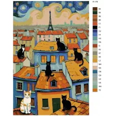 Картина по номерам BRUSHES-PAINTS Кошки R-178 40x60 см