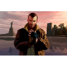 Картина по номерам Бруталити Игра GTA IV 8592 Г 60x40 см Картина по номерам Бруталити Игра GTA IV 8592 Г 60x40 см