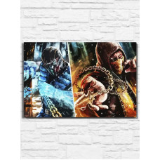 Картина по номерам Бруталити Игра Mortal Kombat X 9767 Г 60x40