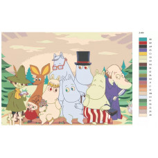 Картина по номерам BRUSHES-PAINTS Z-404