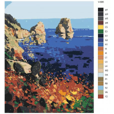 Живопись по номерам BRUSHES-PAINTS Италия. Остров Капри