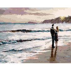 Картина по номерам Paintboy Рядом с морем, 40x50 см