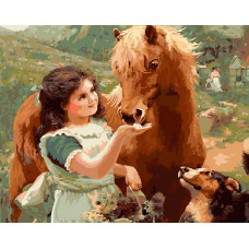 Картина по номерам Paintboy На лугу, 40x50 см