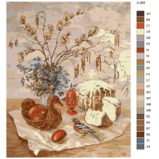 Живопись по номерам BRUSHES-PAINTS Пасха. Праздничный Пасхальный стол