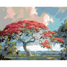 Картина по номерам Живопись по Номерам Дерево в цвете, 40x50