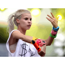 Картина по номерам Бруталити Die Antwoord 416 на холсте 40x30