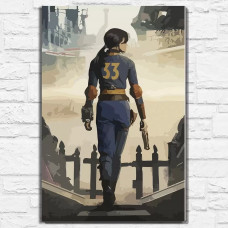 Картина по номерам на холсте Сериал Fallout 14398 В 60x40 Картина по номерам на холсте Сериал Fallout 14398 В 60x40
