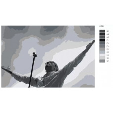 Живопись по номерам BRUSHES-PAINTS Рок-музыкант Честер Беннингтон Метеора