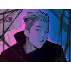 Живопись по номерам Бруталити kpop bts Namjoon Ким Намджун - 2300