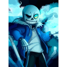 Картина по номерам Бруталити Игра Undertale 6767 В на холсте 30x40
