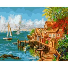 Картина по номерам Paintboy Гавань, 40x50