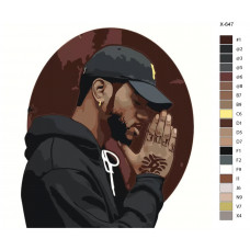 Живопись по номерам BRUSHES-PAINTS Bryson Tiller Type Beats