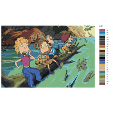 Живопись по номерам BRUSHES-PAINTS Дикая семейка Торнберри
