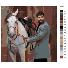 Картина по номерам BRUSHES-PAINTS Акын Акынёзю - Миран W643 40x40 см Картина по номерам BRUSHES-PAINTS Акын Акынёзю - Миран W643 40x40 см