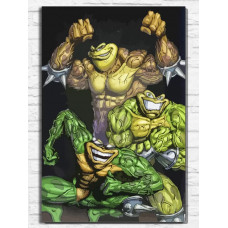 Картина по номерам Бруталити Игра double dragon 9395 В на холсте 60 x 40