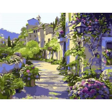 Картина по номерам Цветной Бургундия, 30x40