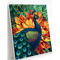 Картина по номерам Art on Canvas Павлин 40х50