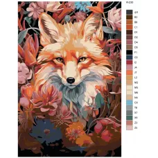 Картина по номерам BRUSHES-PAINTS Лисы R-230 40x60 см