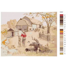 Живопись по номерам BRUSHES-PAINTS Репродукция Картины - Деревенский Дом. Xудожник Артур Сарон Сарнофф Живопись по номерам BRUSHES-PAINTS Репродукция Картины - Деревенский Дом. Xудожник Артур Сарон Сарнофф