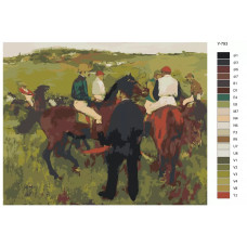 Живопись по номерам BRUSHES-PAINTS Репродукция картины - Скачки в Лонгшамп. Эдгар Дега Живопись по номерам BRUSHES-PAINTS Репродукция картины - Скачки в Лонгшамп. Эдгар Дега