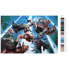Живопись по номерам BRUSHES-PAINTS League of Legends компьютерная игра Живопись по номерам BRUSHES-PAINTS League of Legends компьютерная игра