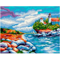 Картина по номерам Paintboy Original GX 39013 Маяк 40x50см Картина по номерам Paintboy Original GX 39013 Маяк 40x50см