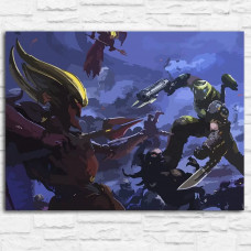 Живопись по номерам Бруталити Игра DOOM Eternal 14049 Г