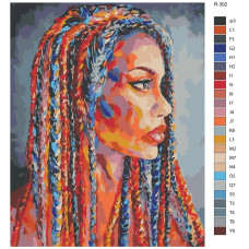 Картина по номерам BRUSHES-PAINTS Женская красота R-302 40x50 см