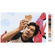 Живопись по номерам BRUSHES-PAINTS Ли Джон Джэ(Игрок 456)-Игра в Кальмара