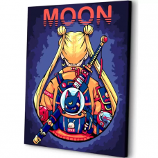 Картина по номерам на холсте ART and Relax Moon 40x50